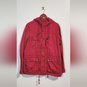 American Eagle Men's Red Parka